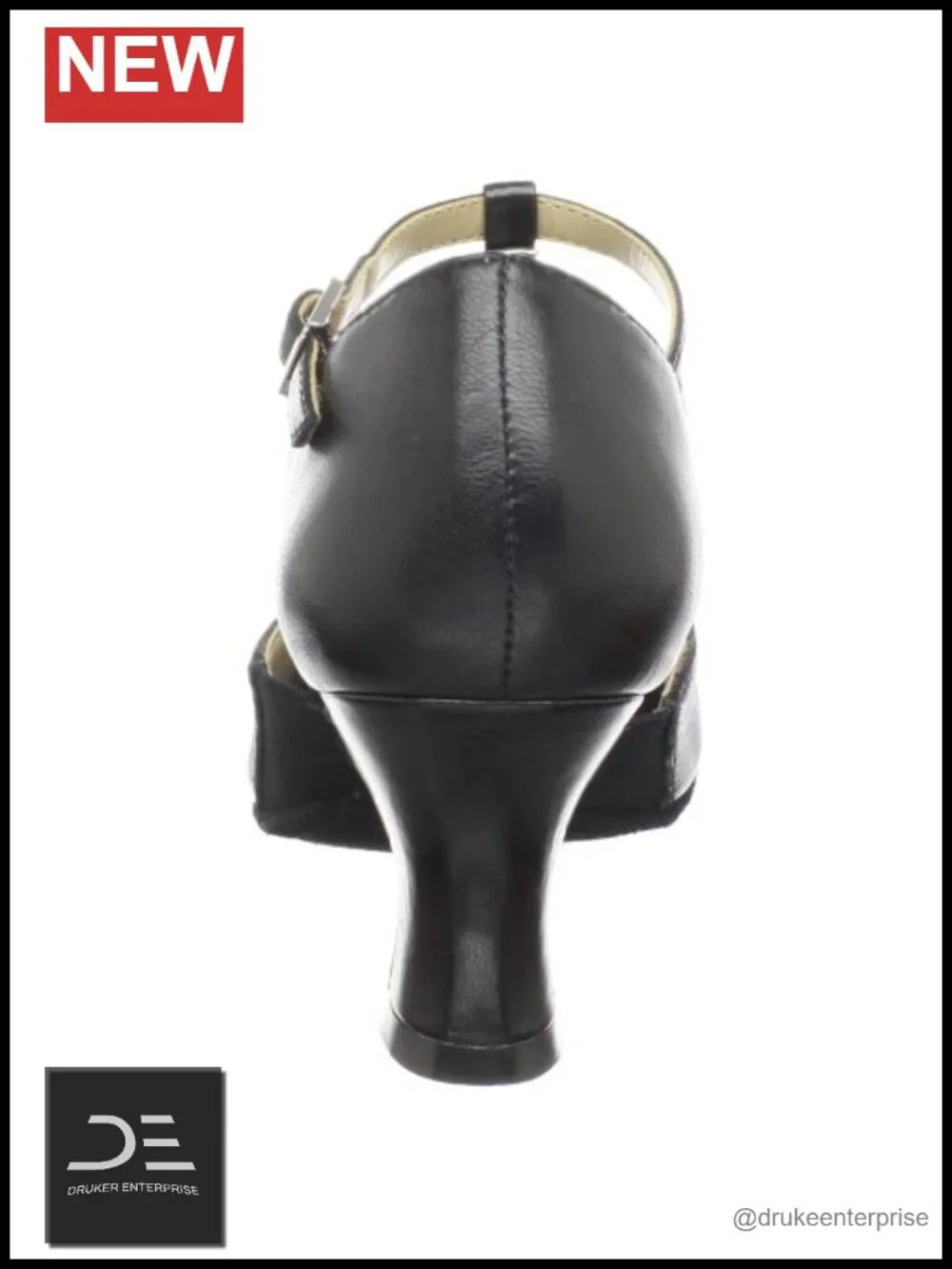 Leather T-Strap Character Dance Shoes with 2.5 Heel